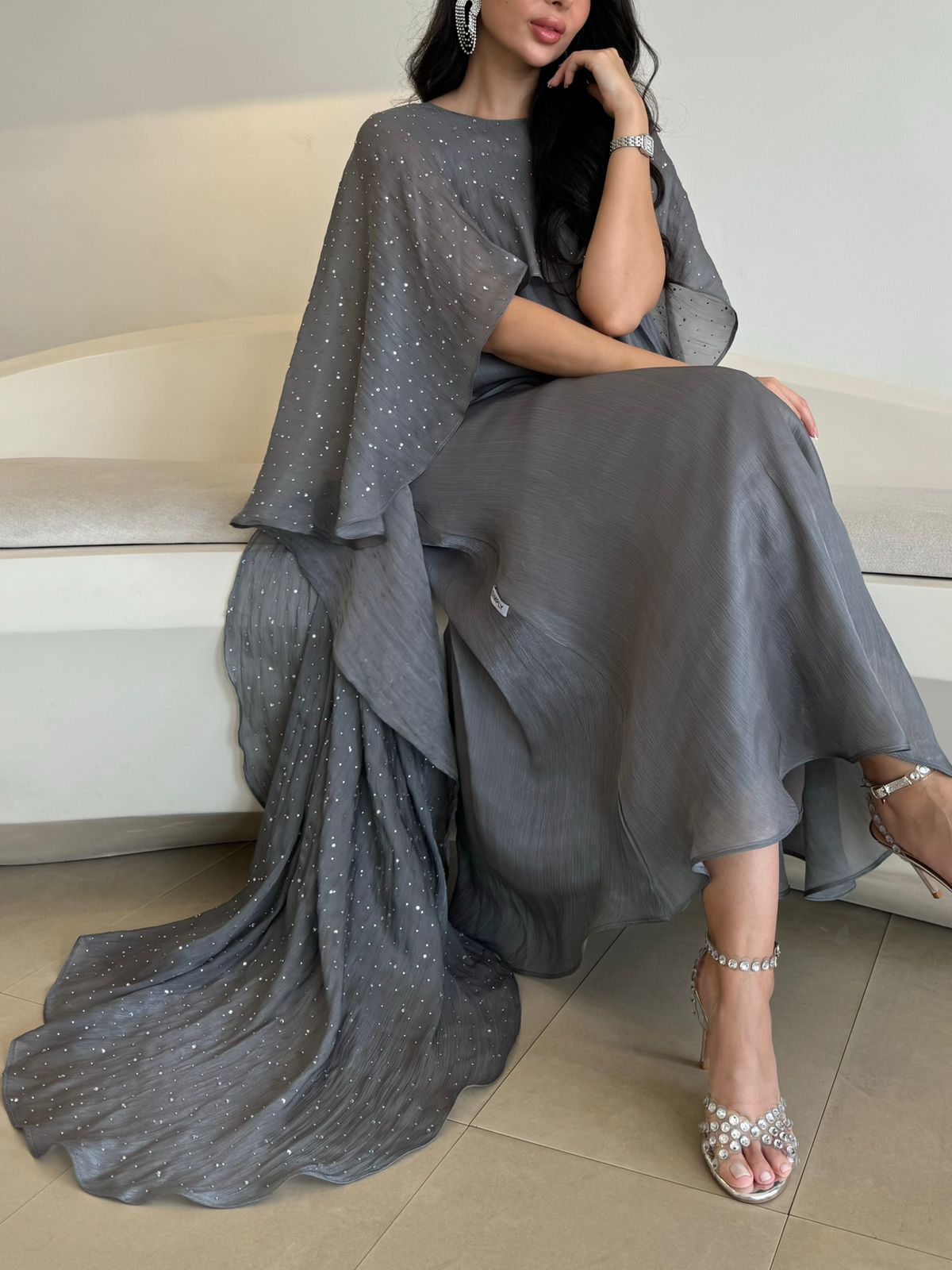 Gray Dress -Crystal