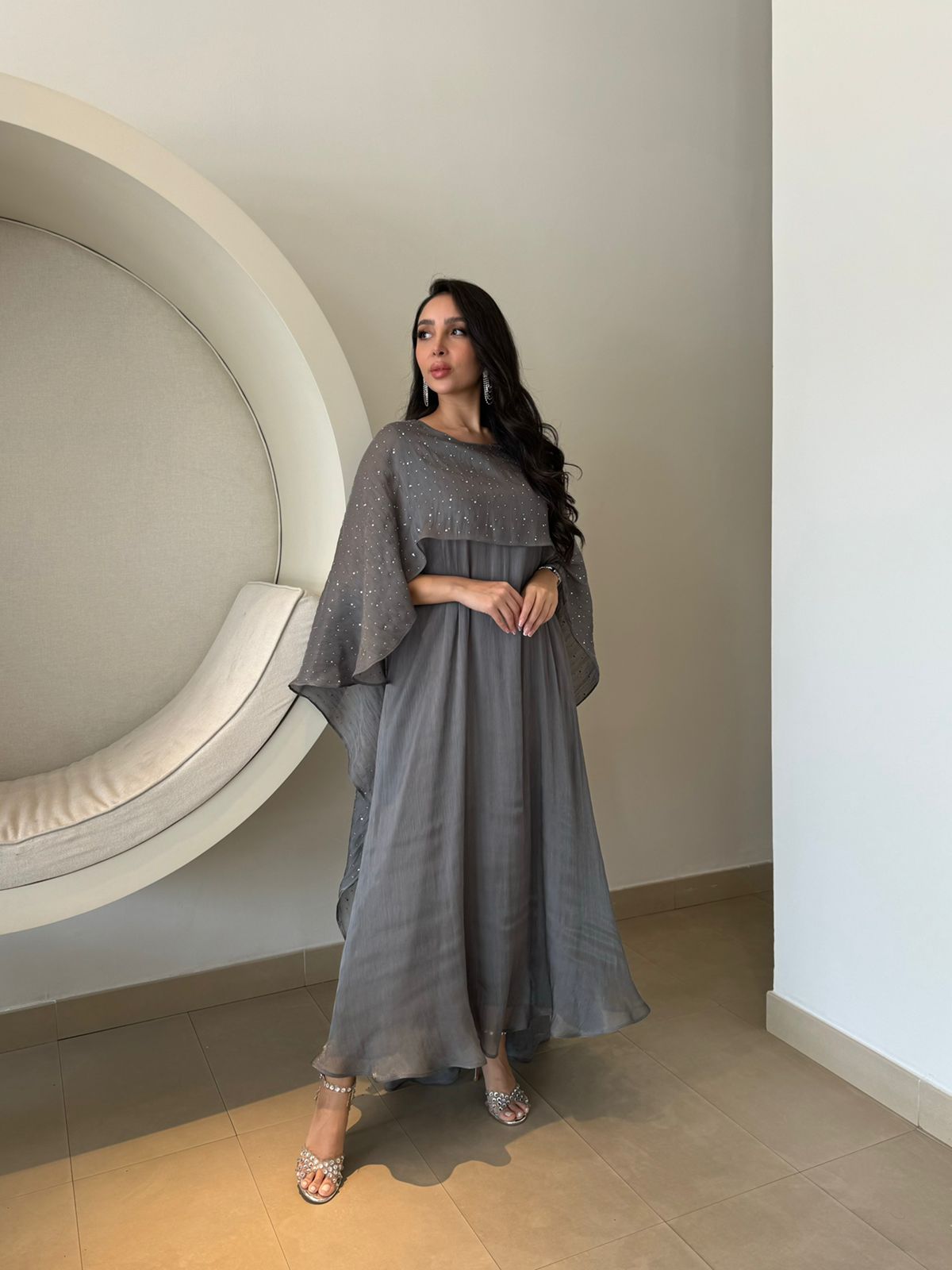 Gray Dress -Crystal