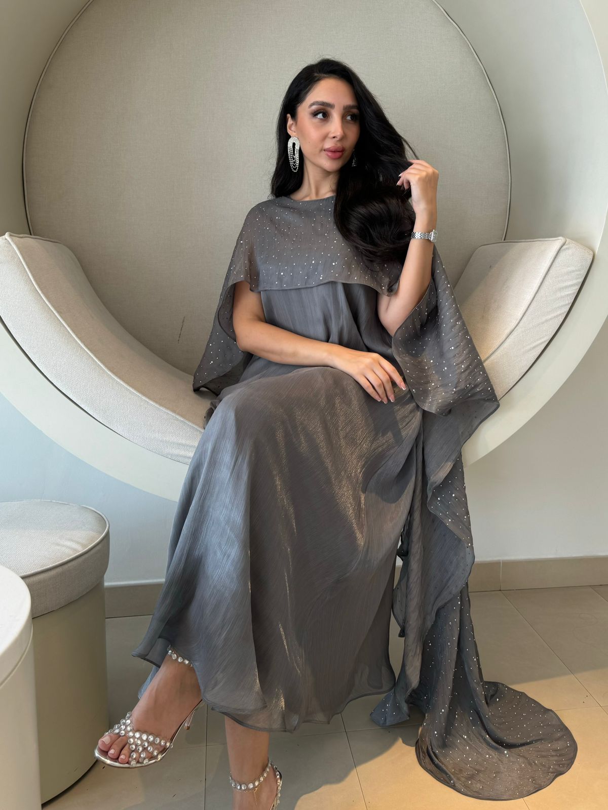 Gray Dress -Crystal